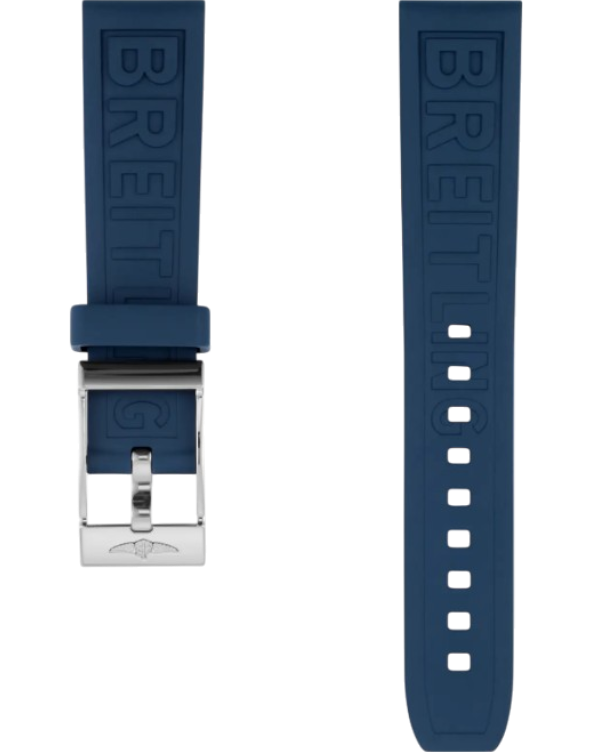 Breitling Diver Pro gummiband blå 20 mm C-spänne
