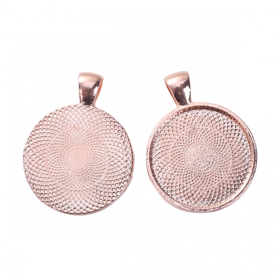 Cabochon Setting  Rose gold, 25mm - 2