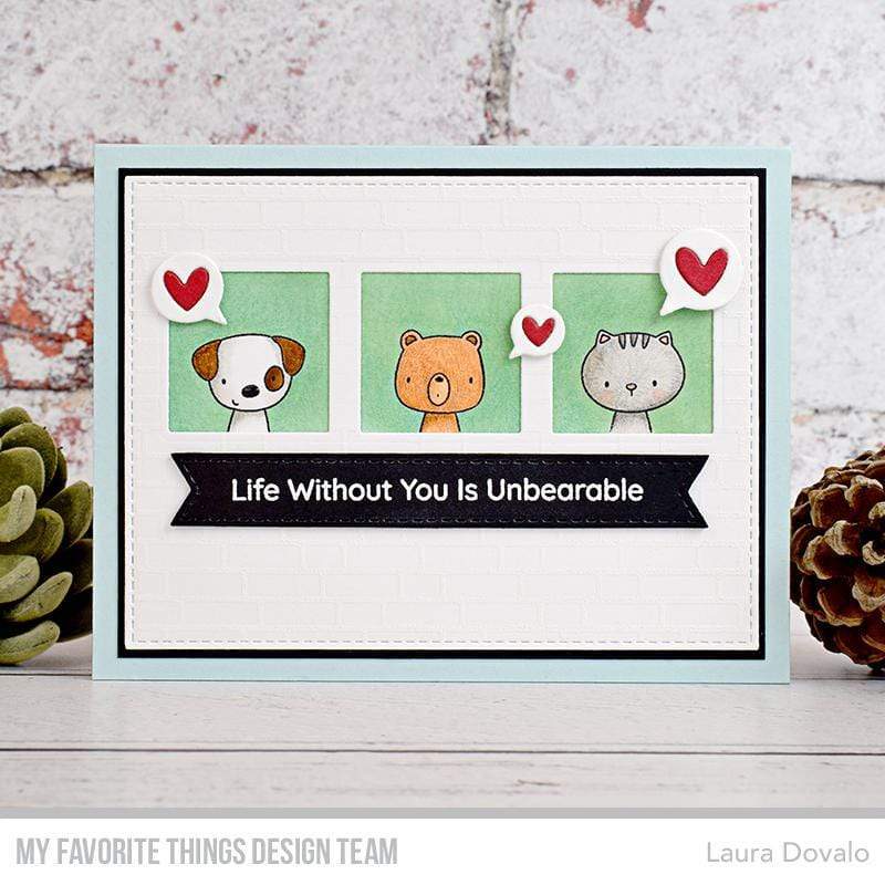 MY FAVORITE THINGS -Missing You Every Single Day  STAMP & DIE SET - 5