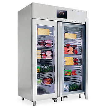 Refrigerator double, 1400 liters, -2 ° / +8 ° C - With glass door