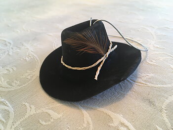 Air freshener Cowboyhatt | Svart