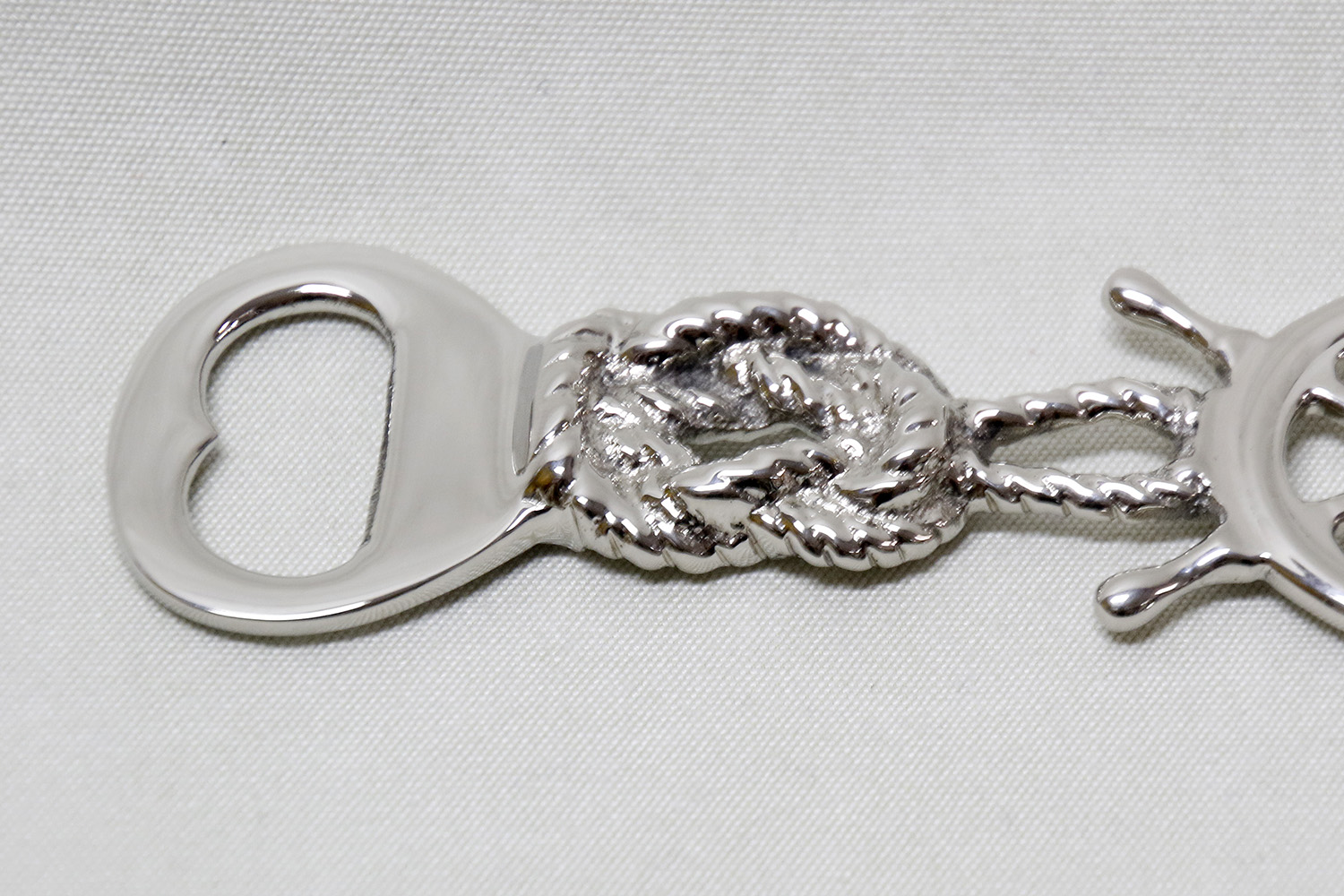 Steering wheel and Reef knot Bottle opener 14x7 cm - 2