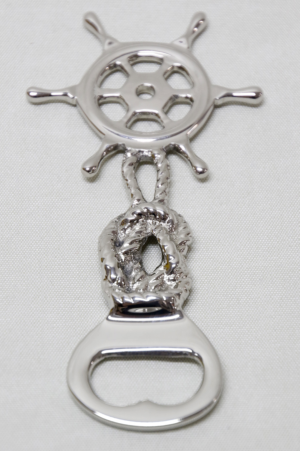 Steering wheel and Reef knot Bottle opener 14x7 cm - 3
