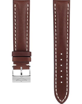 Breitling Novo Nappa Kalvskinn Brun 20 mm C-spänne