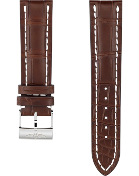 Breitling Alligator Brun 22 mm C-spänne