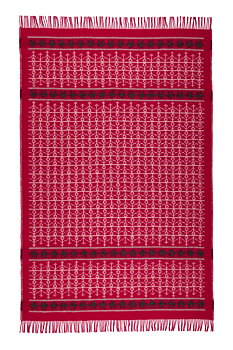 EKSHÄRAD RÖD,  COUVERTURE EN LAINE, 130 x 200 cm