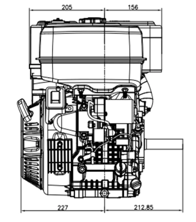 Bensinmotor Loncin, 20 hk - 7