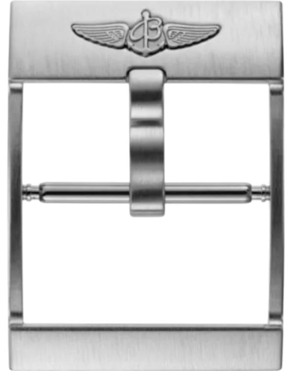 Breitling matt c-spänne 20 mm till gummiband