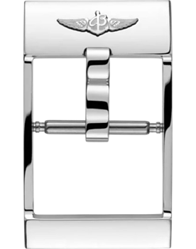 Breitling blankt c-spänne 20 mm till gummiband