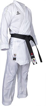 Hayashi  AIR  Deluxe  Kumite Gi Grå/vit brodyr