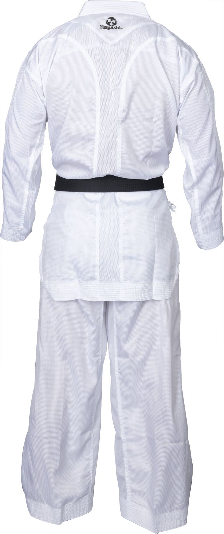 Hayashi  AIR  Deluxe  Kumite Gi Grå/vit brodyr - 3