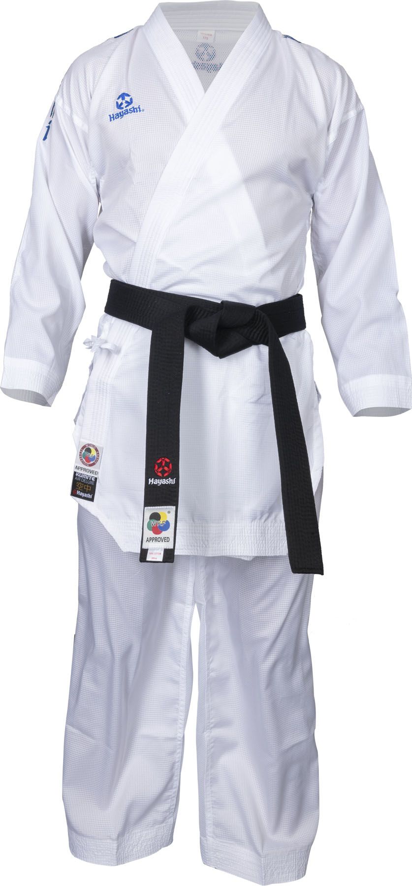 Hayashi  AIR  Deluxe  Kumite Gi blå brodyr - 3