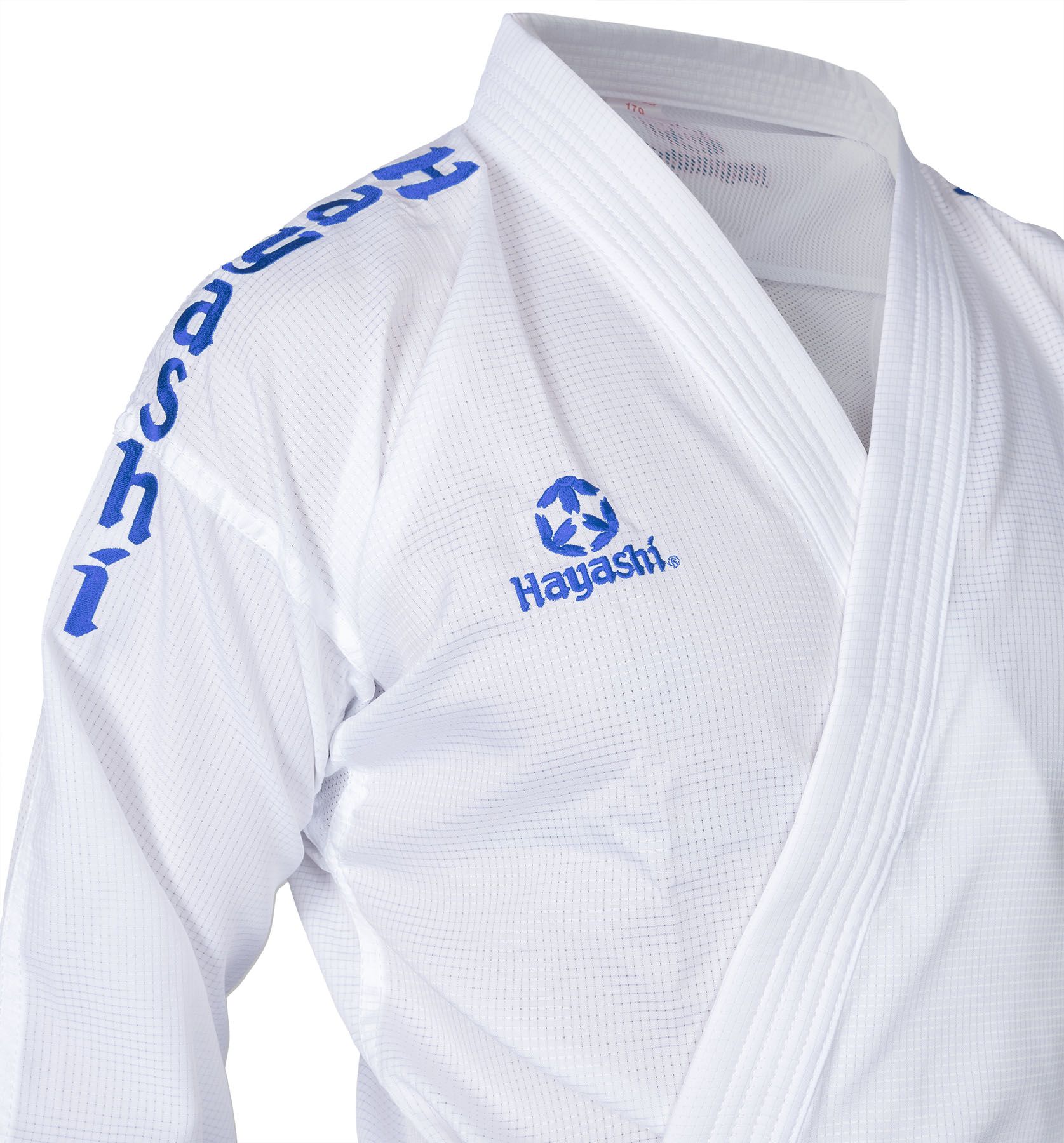 Hayashi  AIR  Deluxe  Kumite Gi blå brodyr - 2