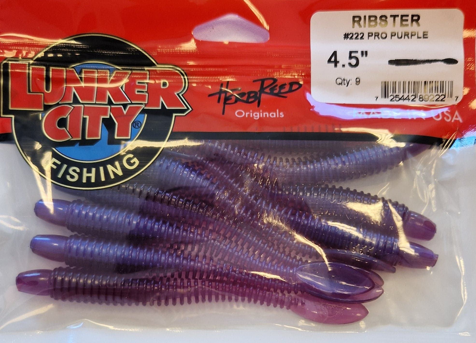Lunker City Ribster 11,5 cm 9-pack - 12