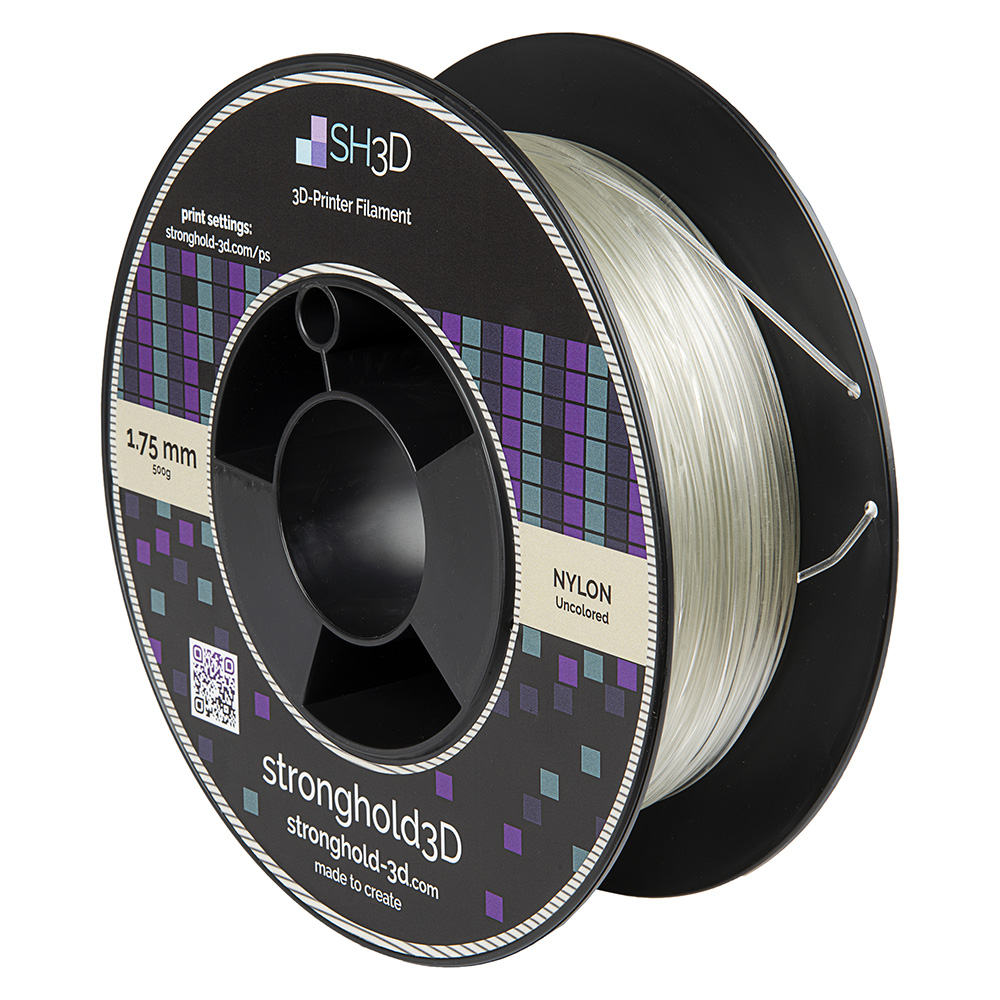 StrongHold Nylon filament (1.75mm, 500g) - Ofärgad