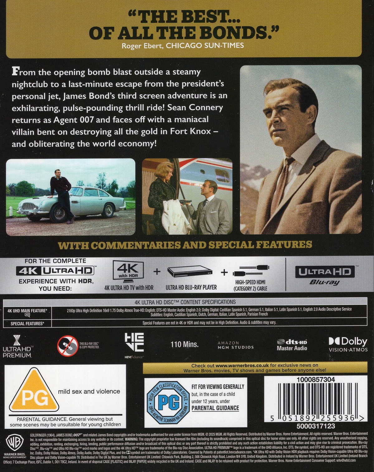 Goldfinger (ej svensk text) (4K Ultra HD) - 2