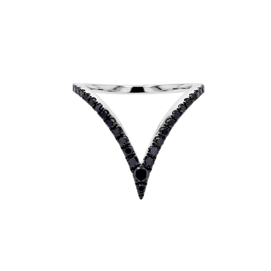 DIAMOND RING CURVED BLACK