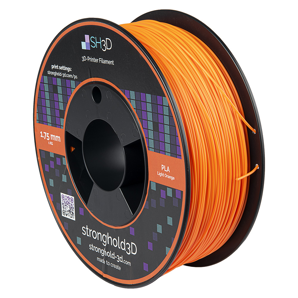 StrongHold PLA filament (1.75mm, 1Kg) - Ljus Orange