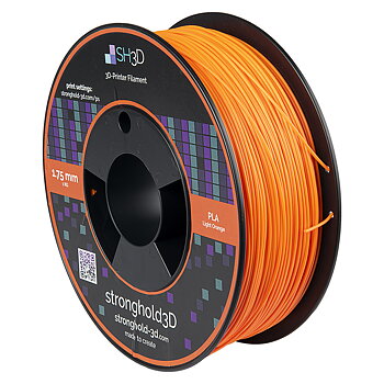 StrongHold PLA filament (1.75mm, 1Kg) - Ljus Orange