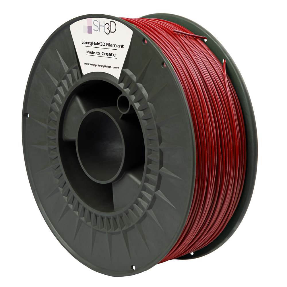 StrongHold PLA filament (1.75mm, 1Kg) - Körsbärsröd - 2