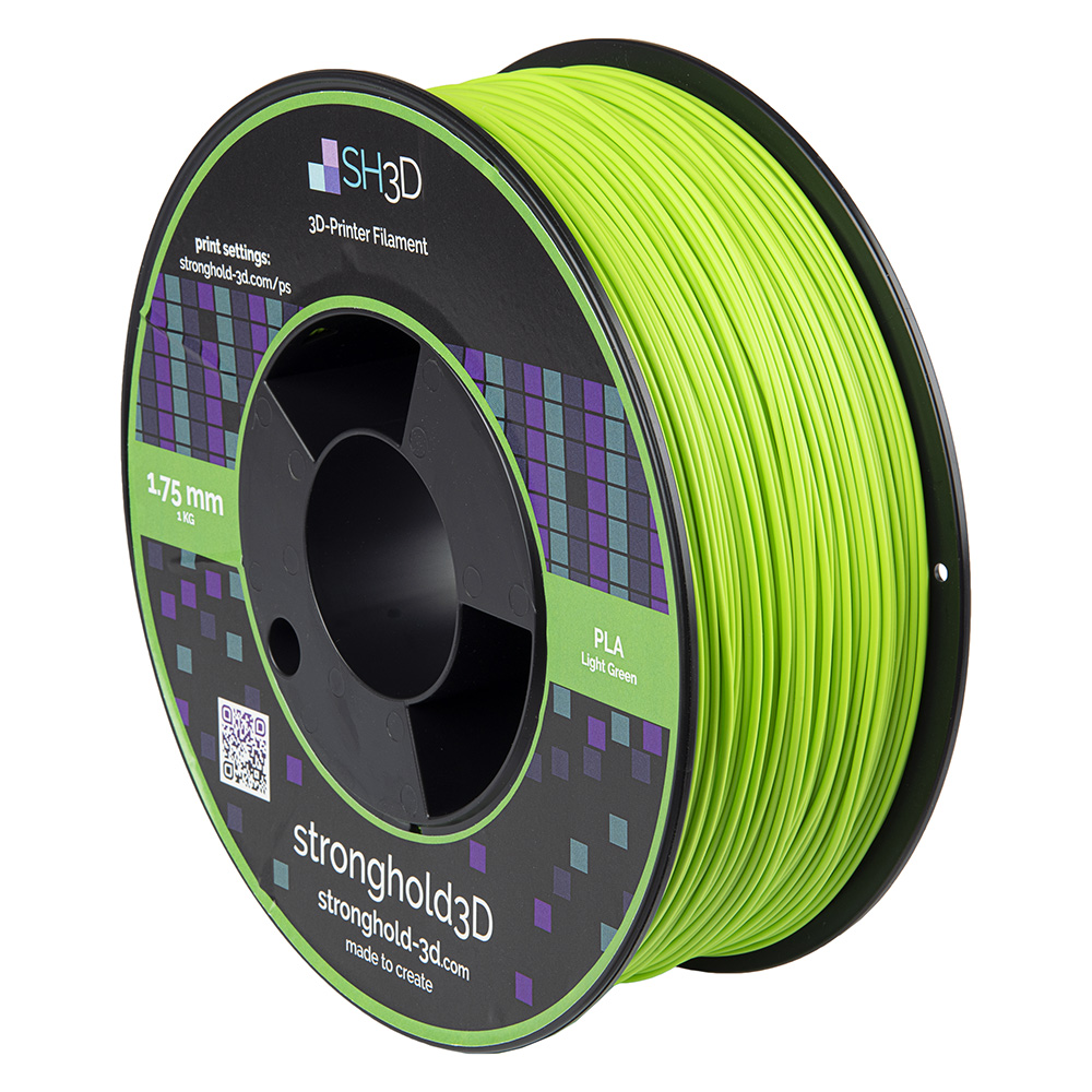 StrongHold PLA filament (1.75mm, 1Kg) - Ljusgrön