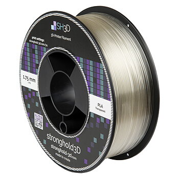 StrongHold PLA filament (1.75mm, 1Kg) - Transparent