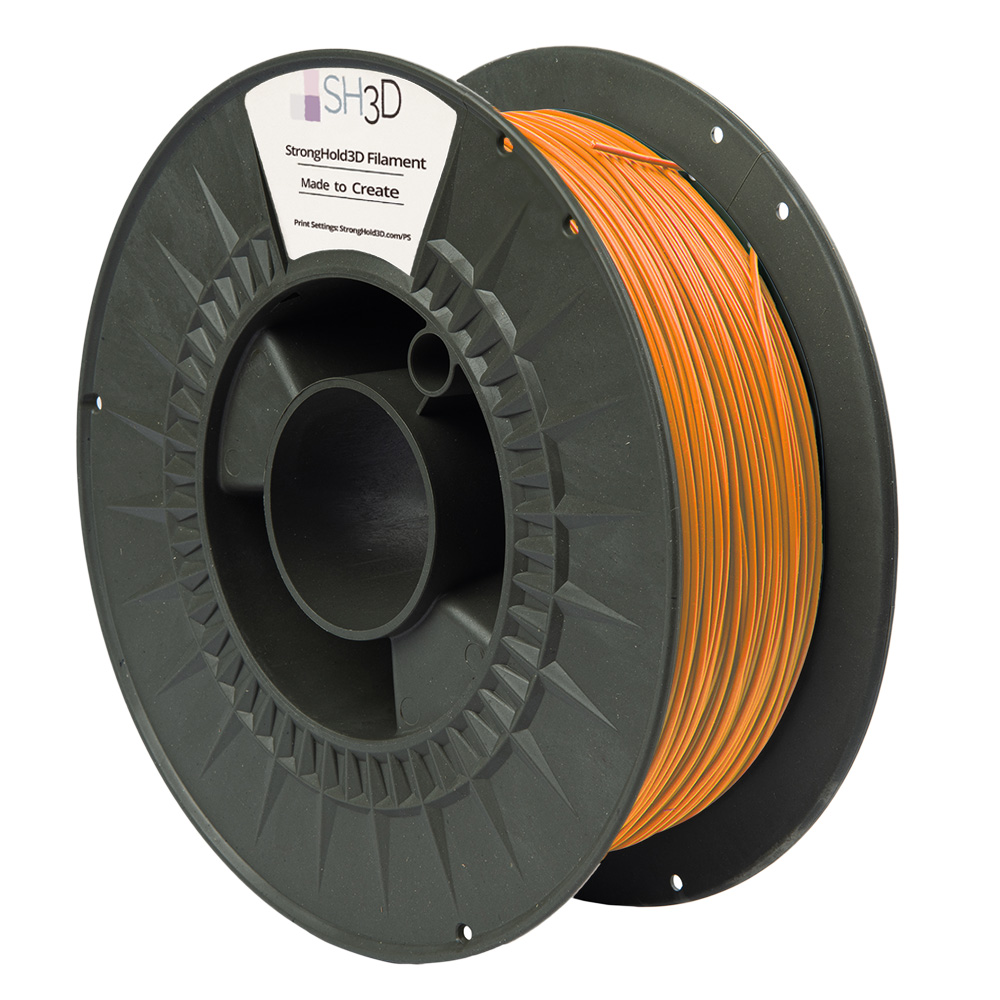 StrongHold PLA PRO filament (1.75mm, 750g) - Ljus Orange - 2