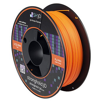 StrongHold PLA PRO filament (1.75mm, 750g) - Ljus Orange