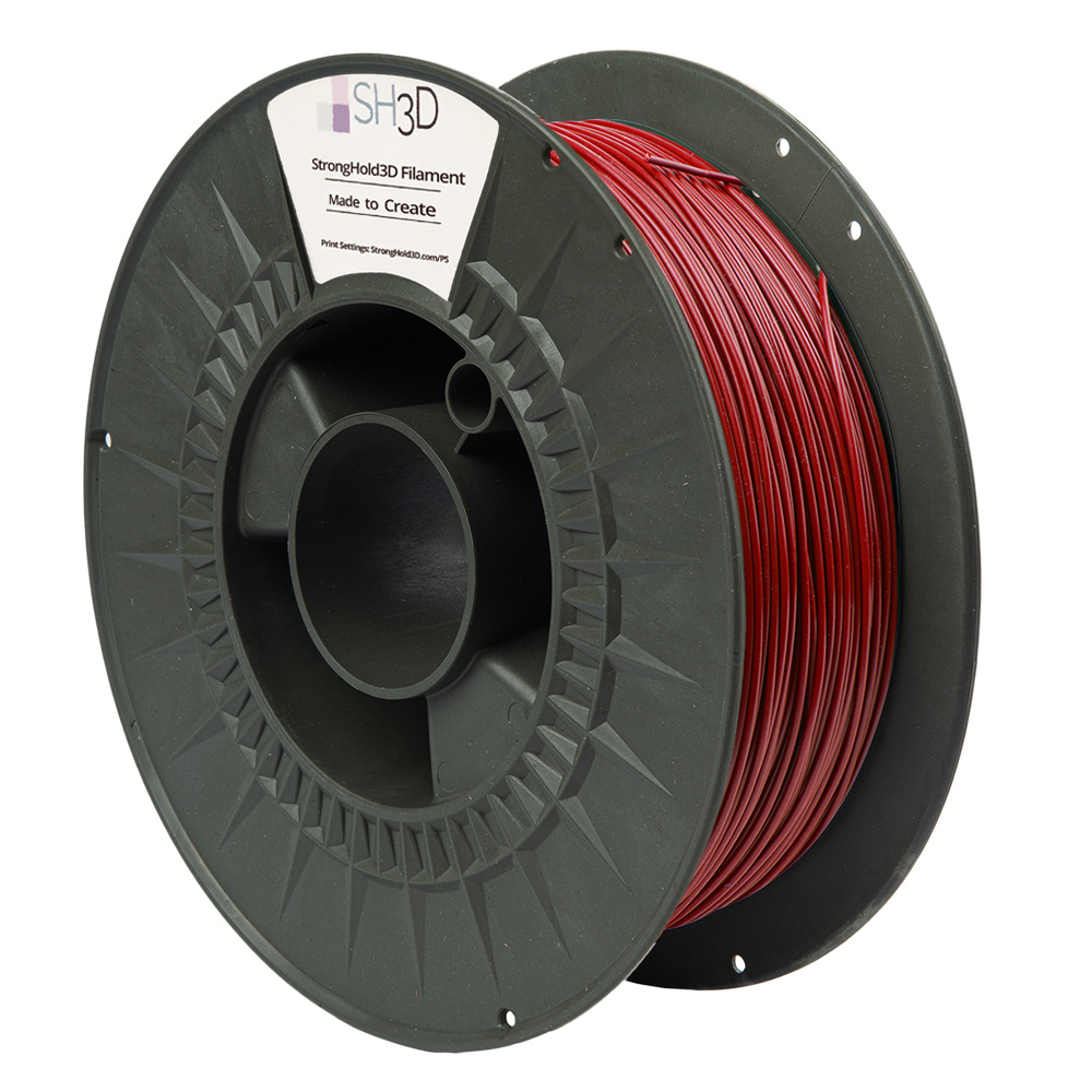 StrongHold PLA PRO filament (1.75mm, 750g) - Körsbärsröd - 2