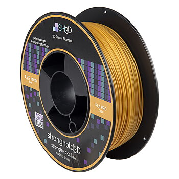 StrongHold PLA PRO filament (1.75mm, 750g) - Guld