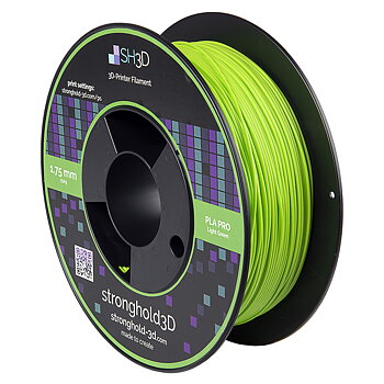 StrongHold PLA PRO filament (1.75mm, 750g) - Ljusgrön