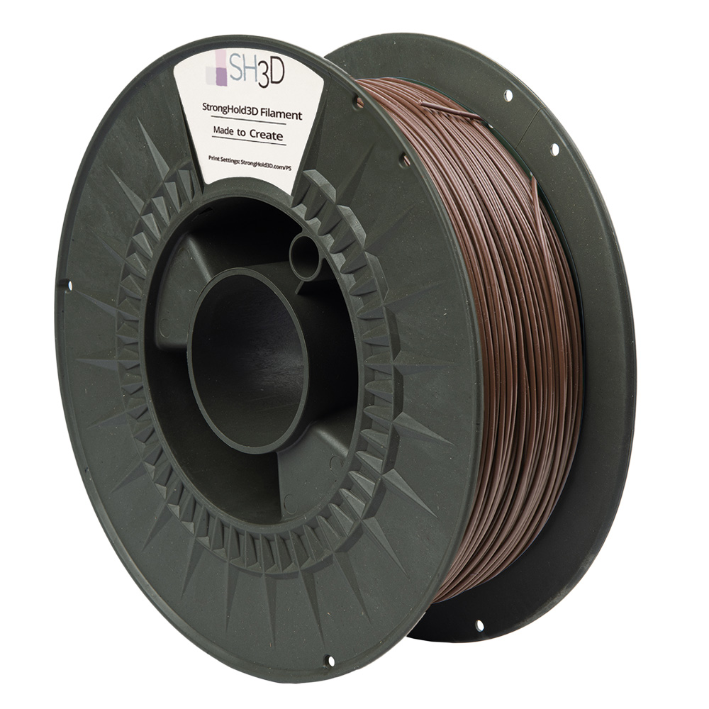 StrongHold PLA PRO filament (1.75mm, 750g) - Mörkbrun - 2