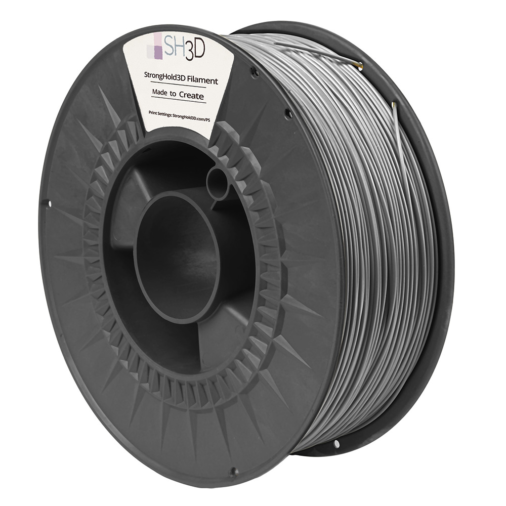 StrongHold PETG filament (1.75mm, 1Kg) - Silver - 2