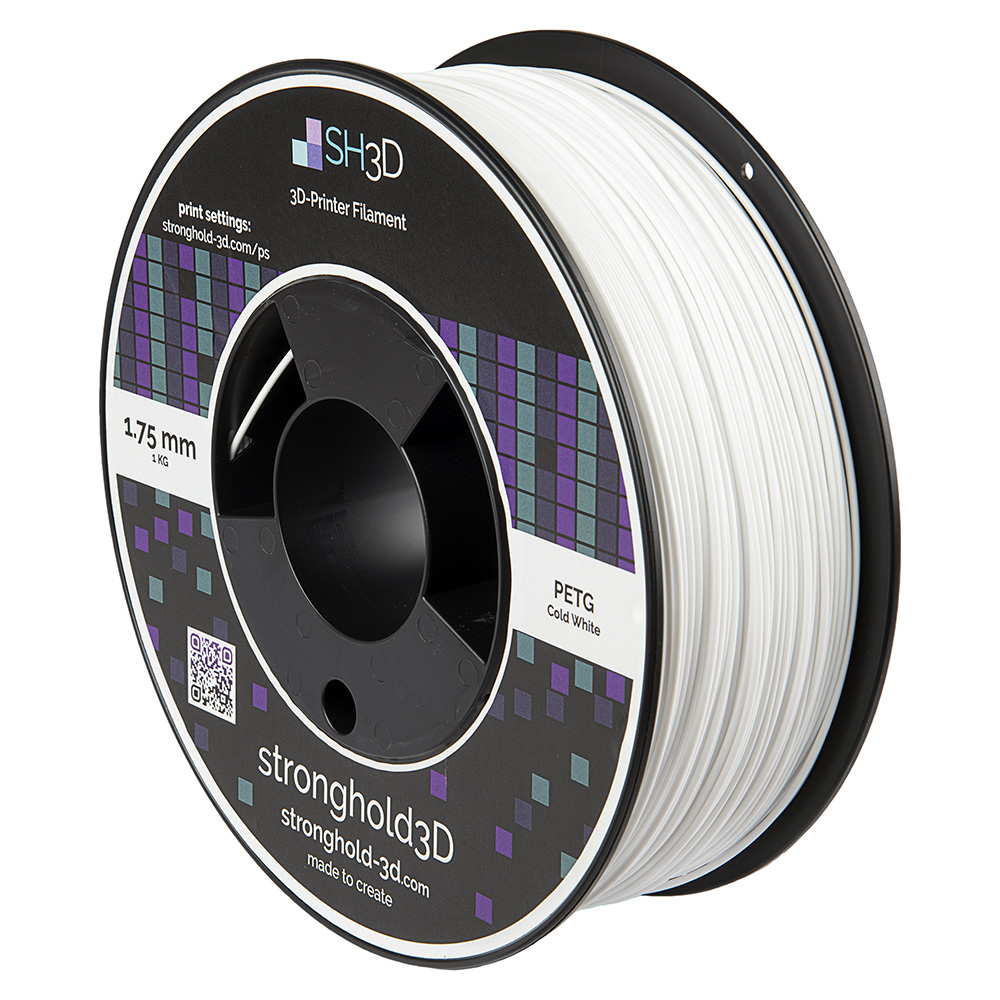 StrongHold PETG filament (1.75mm, 1Kg) - Kallvit