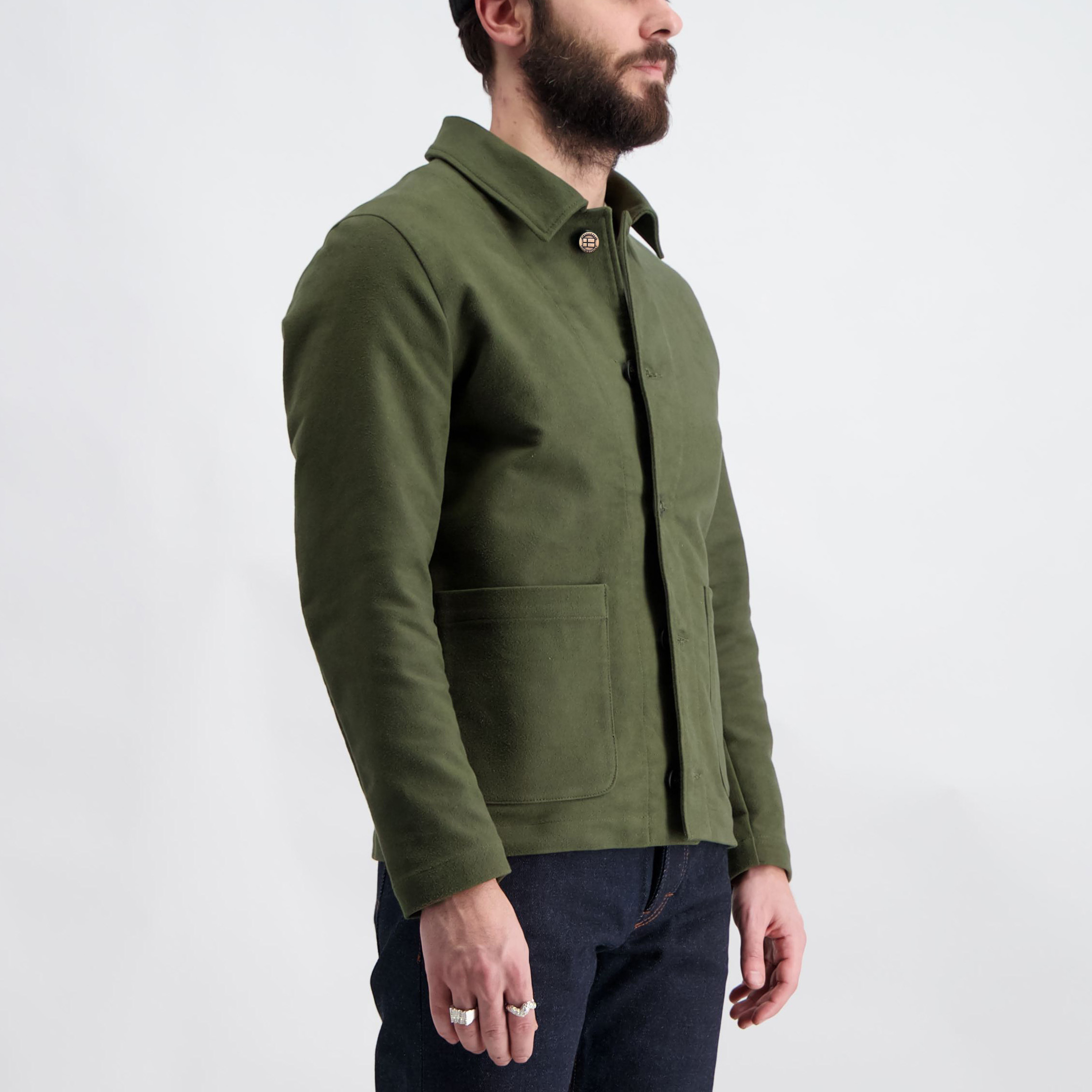 Moleskin Overshirt Green - 5