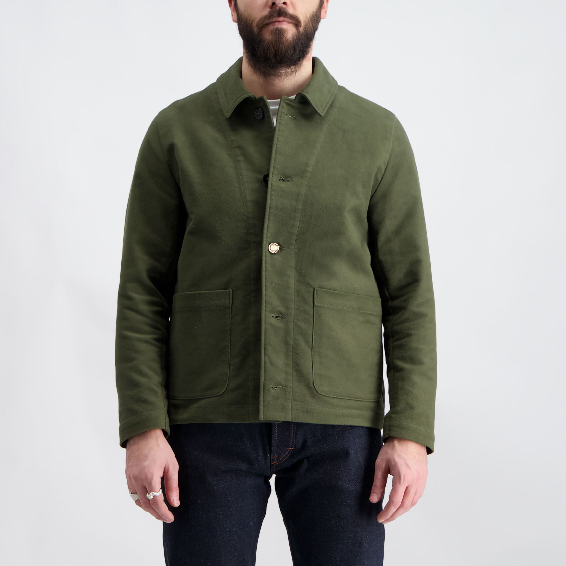 Moleskin Overshirt Green - 4