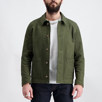 Overshirt Mollskinn Grön