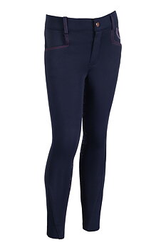 HKM KID BREECHES ALVA SILICONE FULL SEAT