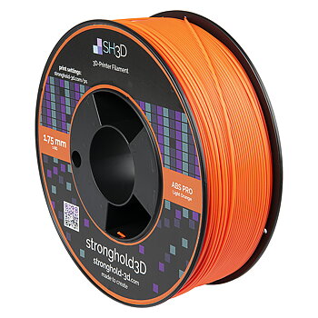 StrongHold ABS PRO filament (1.75mm - 1Kg) - Ljus Orange
