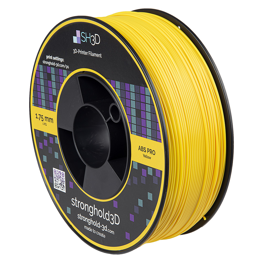 StrongHold ABS PRO filament (1.75mm - 1Kg) - Gul