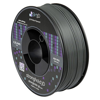 StrongHold ABS PRO filament (1.75mm - 1Kg) - Mörkgrå