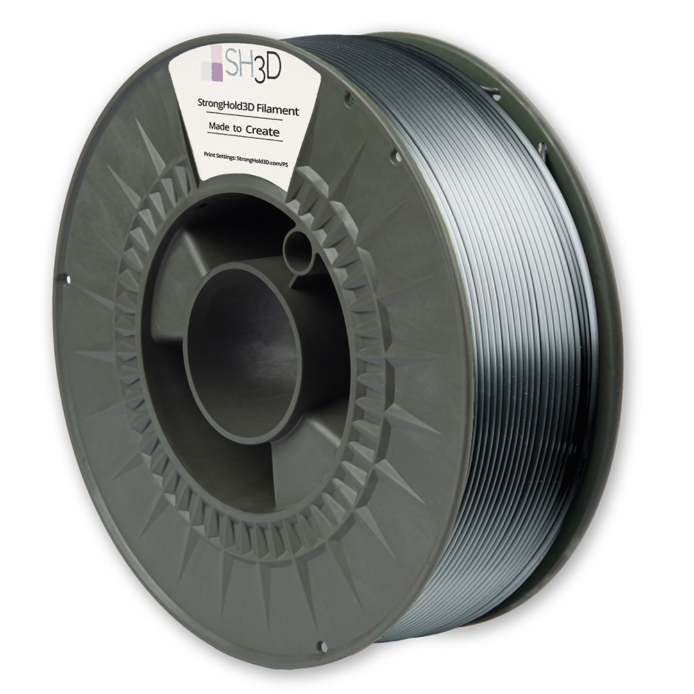 StrongHold PLA SILK filament (1.75mm, 1Kg) - Silver - 2