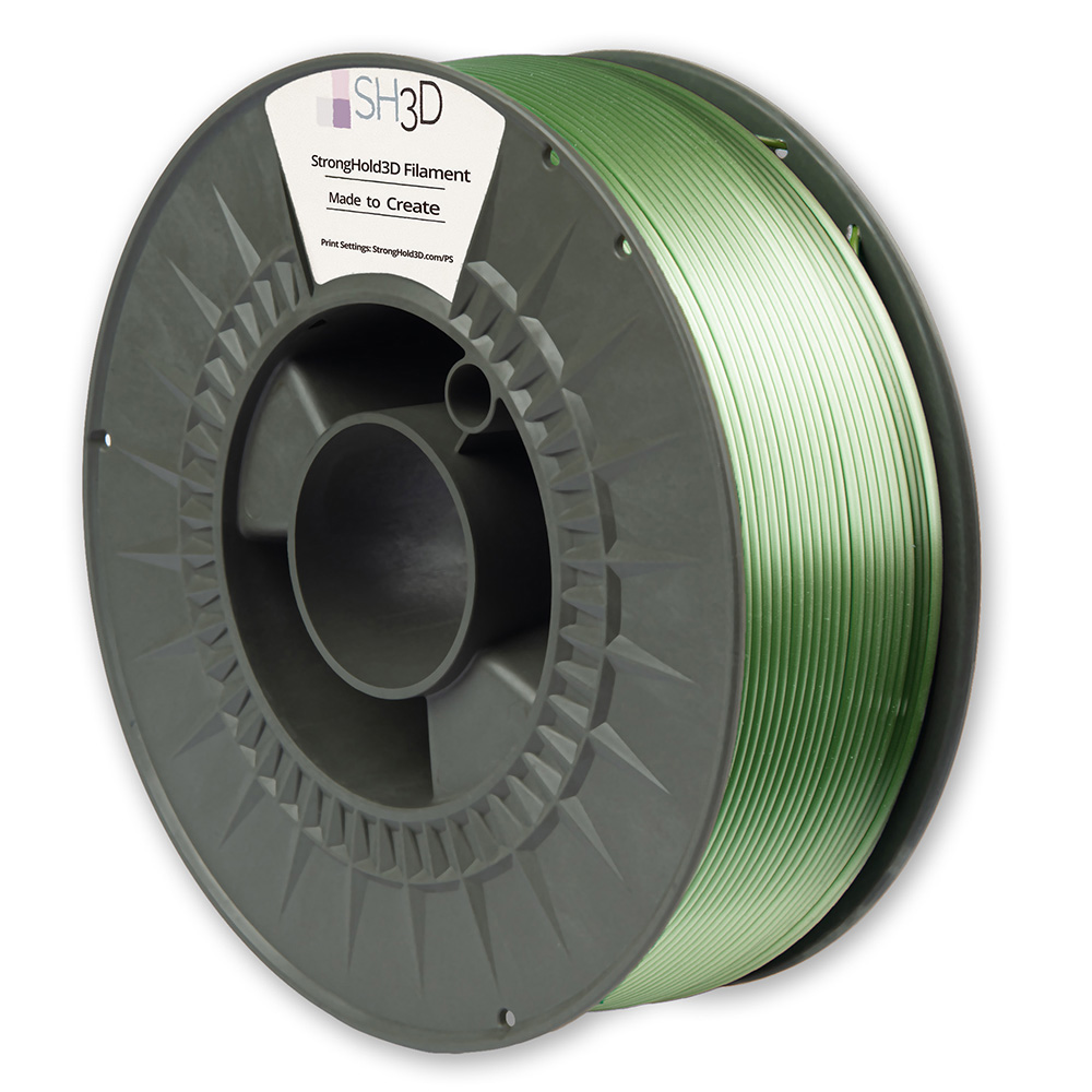 StrongHold PLA SILK filament (1.75mm, 1Kg) - Emerald - 2