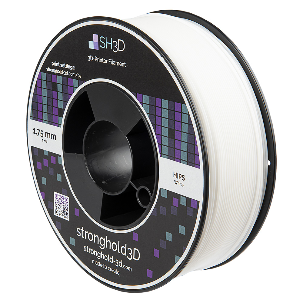 StrongHold HIPS filament (1.75mm, 1Kg) - Vit