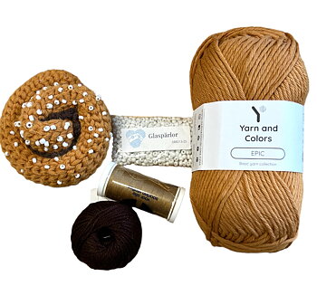 Mönster med garn & tillbehör Kanelbulle 
