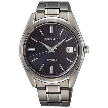 SEIKO MENS TITANIUM 40MM SAPPHIRE 100M SUR373P1