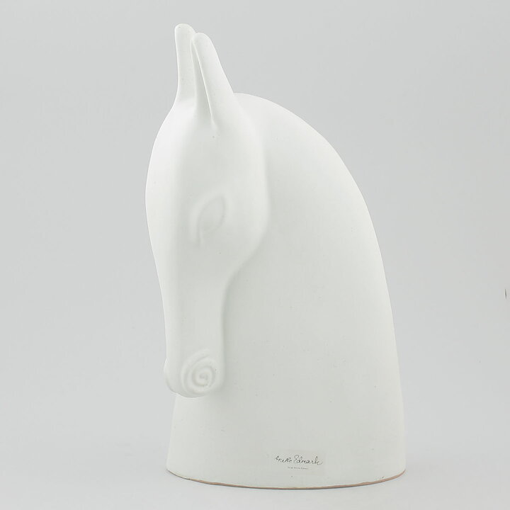 アネッテ・エドマーク  馬の頭 彫刻  27cm 1999年