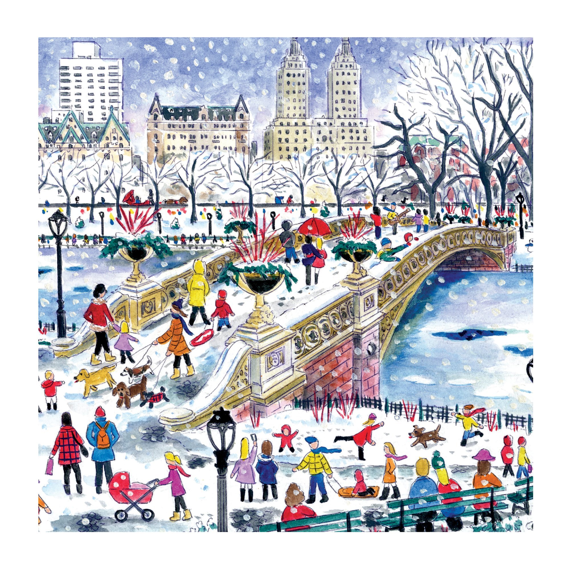 Michael Storrings Bow Bridge In Central Park 500 Piece Puzzle - 3
