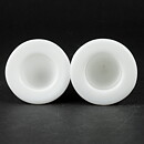 Ingegerd Råman (2005) Two White Glass Elves Nisse 6–13 cm