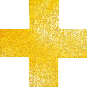 Golvmarkering  Kryss gul 10/fp